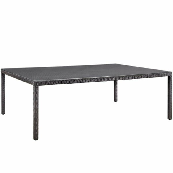 East End Imports Convene 90 in. Outdoor Patio Dining Table- Espresso EEI-1922-EXP